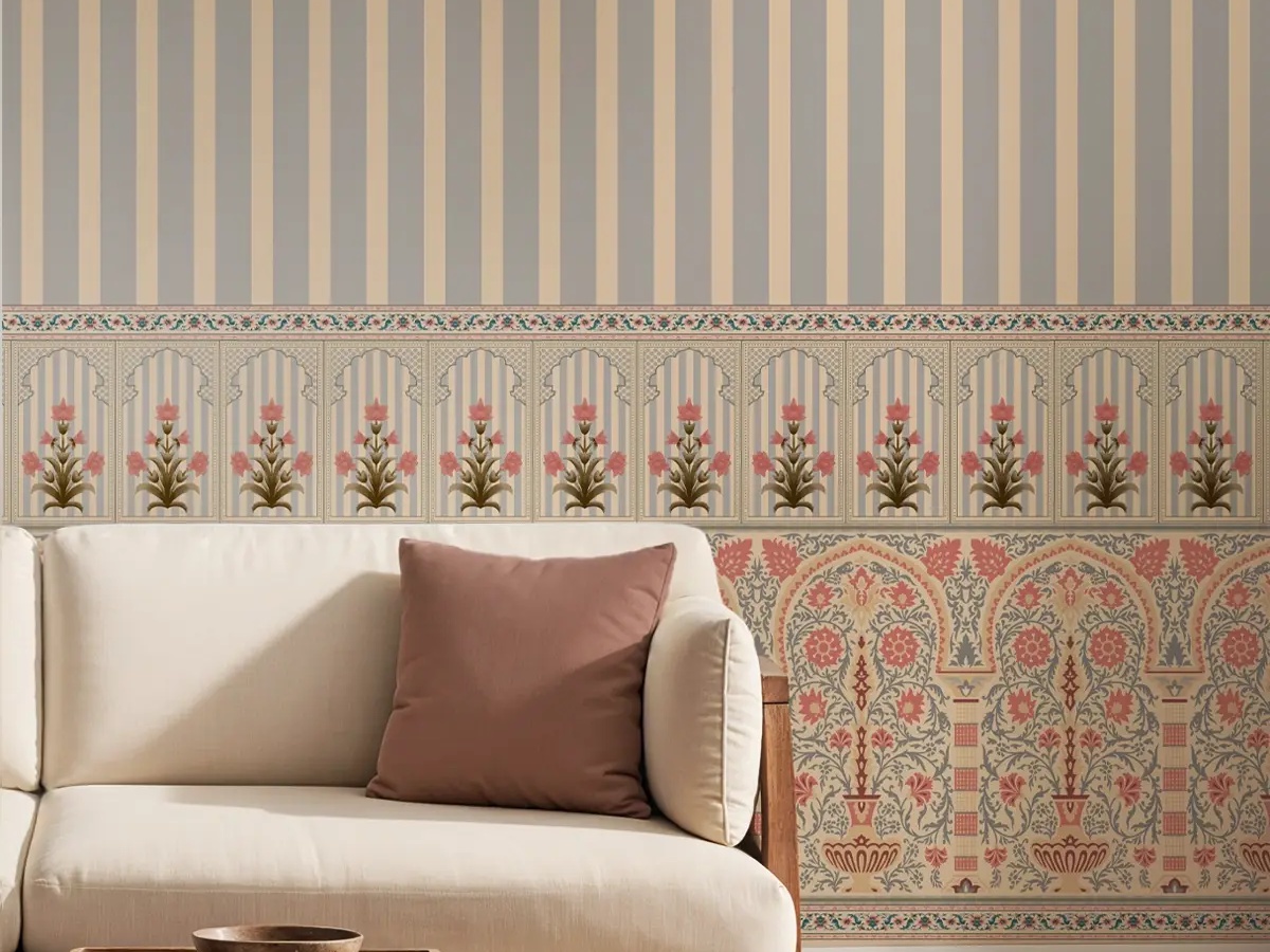 Premium wallpaper installation by Decor X Wallpaper in Noida