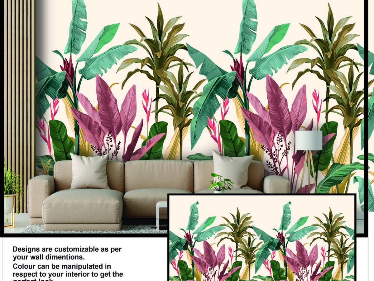 Custom printed wallpaper mural office Gurugram